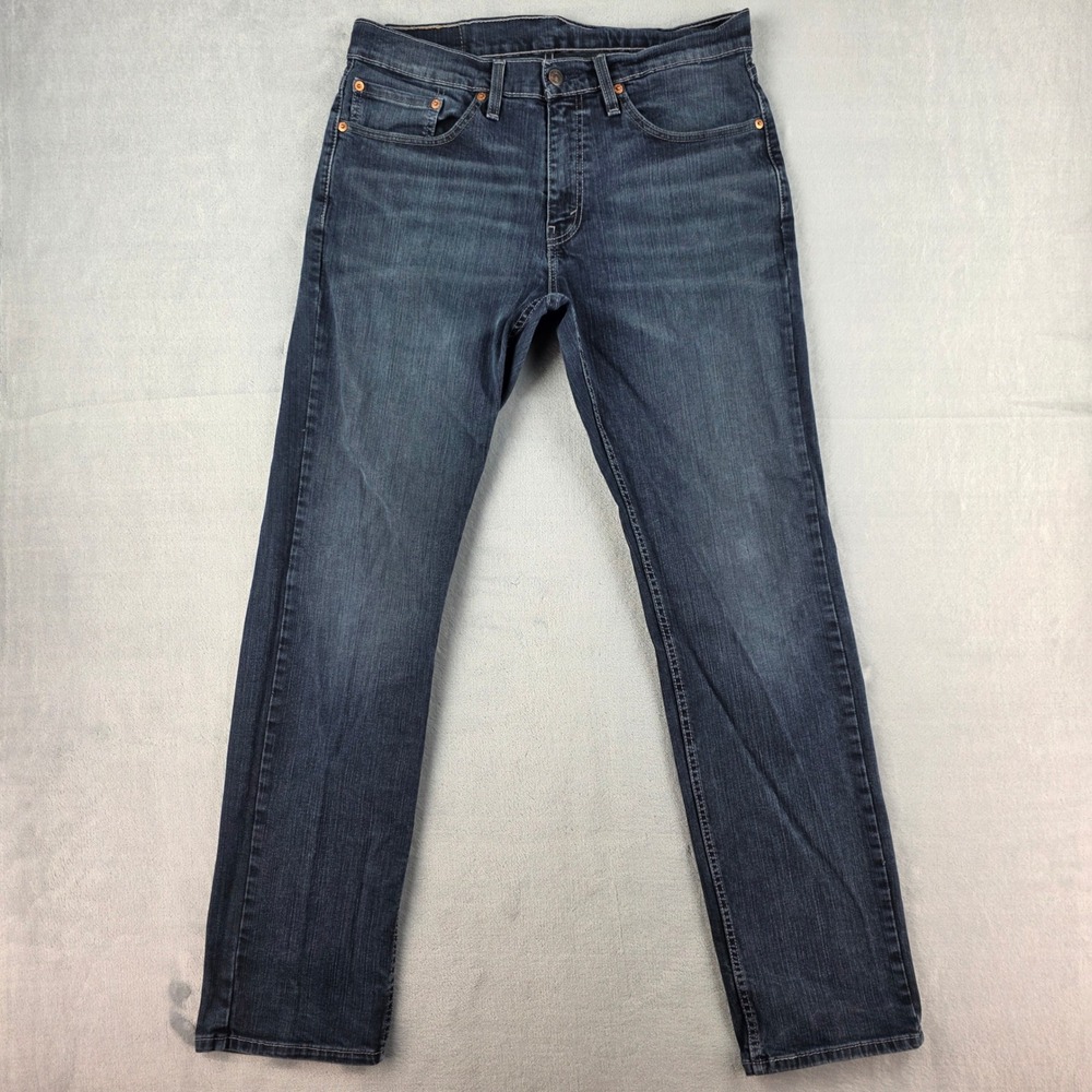Levis 559 Relaxed Straight Leg Jeans Mens 32x34 Dark Wash Blue 00559-0457